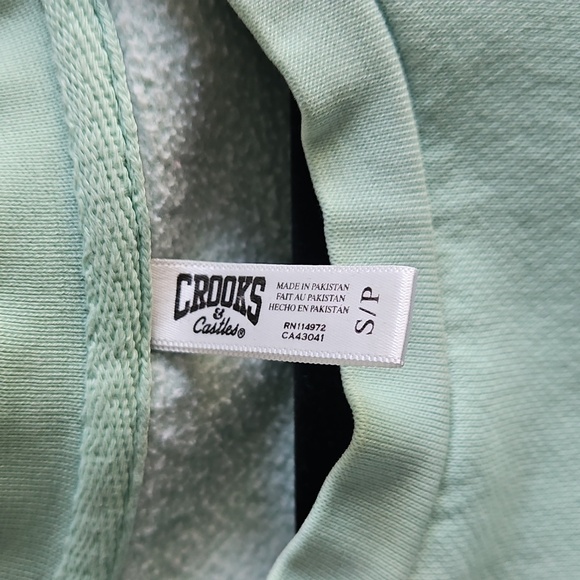 Crooks & Castles - Light Green Crewneck - Size Small - Picture 2 of 4